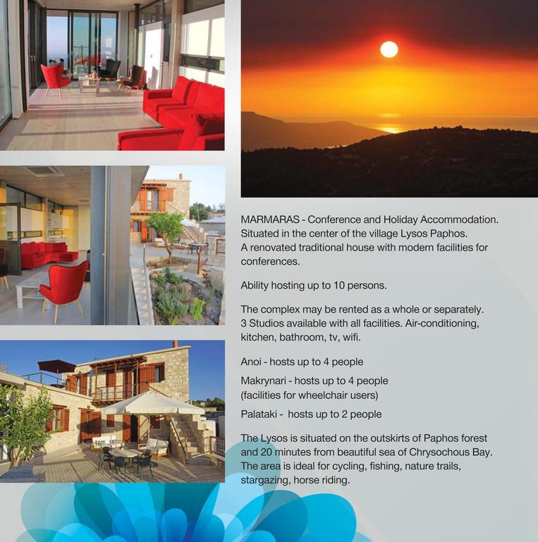 Marmaras Hotel Lysos Bagian luar foto